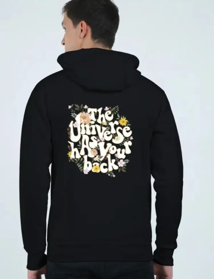 The Universe has your back - Unisex zipped hoodie - Iconicbae